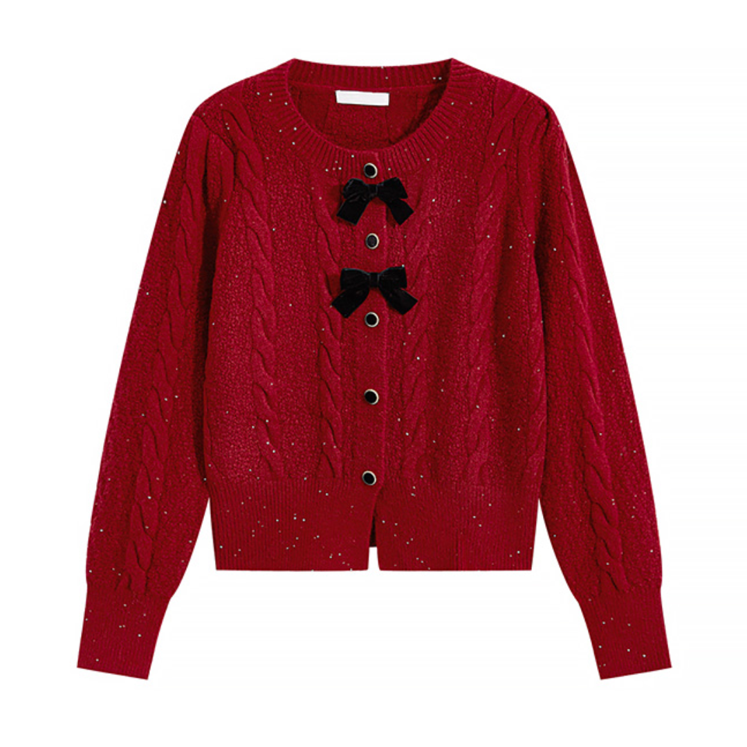 ベロアリボンオリビアカーディガン – IVY golf