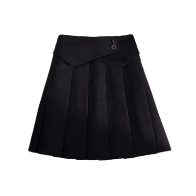 West trap belt pleats skirt