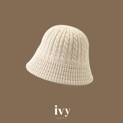 Cable knit bucket hat