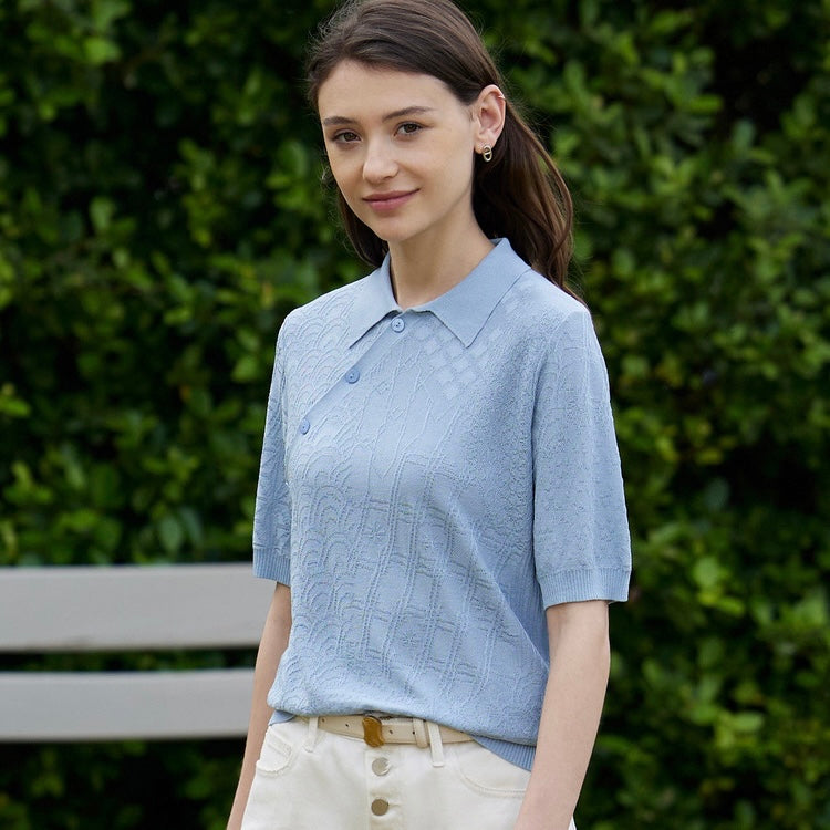 POLA Jepang ENGRYIDALI KNIT POLO Shirt