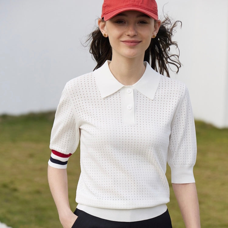 Back Heart Dot Seas Roux Polo Shirt