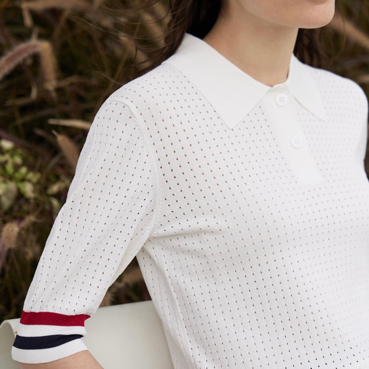 Back Heart Dot Seas Roux Polo Shirt