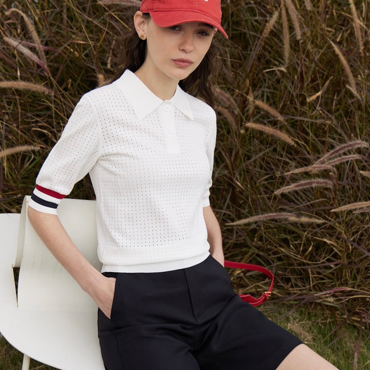 Back Heart Dot Seas Roux Polo Shirt