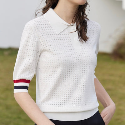 Back Heart Dot Seas Roux Polo Shirt