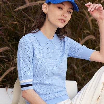 Back Heart Dot Seas Roux Polo Shirt