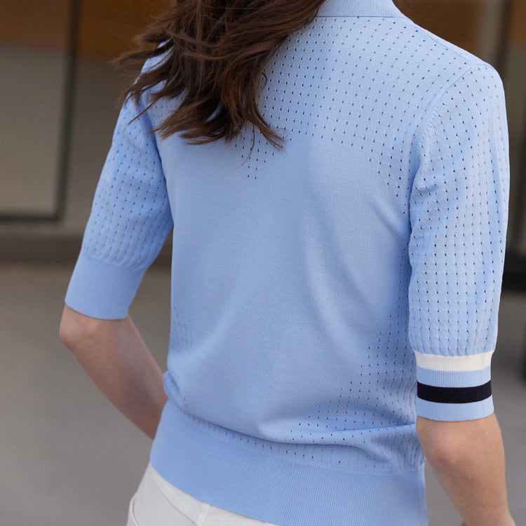 Back Heart Dot Seas Roux Polo Shirt