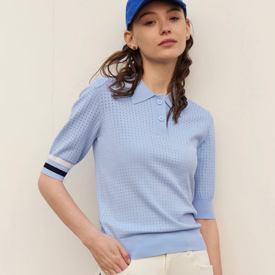 Back Heart Dot Seas Roux Polo Shirt