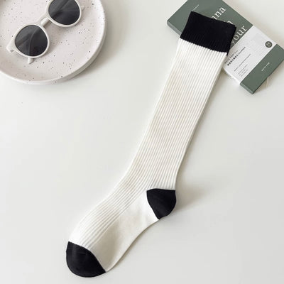 Two -tone high socks