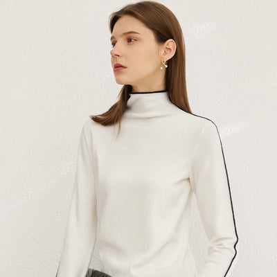 Arm Line Slim High Neck Knit