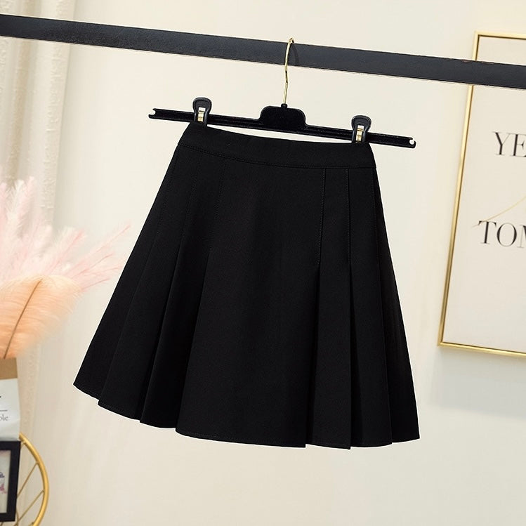 Side pleated skirt