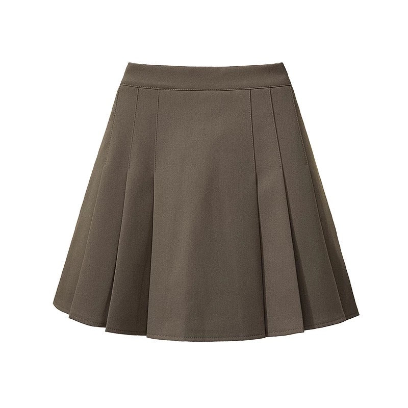 Side pleated skirt